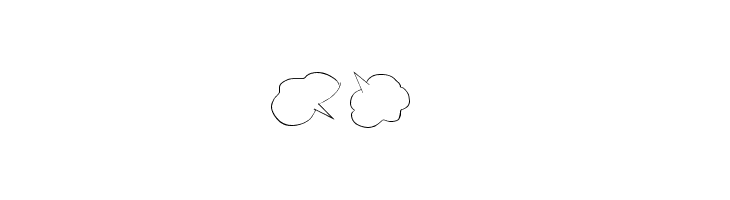 Freaky Comment Balloons LT  Free Fonts Download