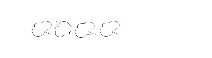 Freaky Comment Balloons LT  Free Fonts Download