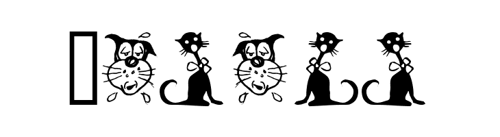 Border Cats  Free Fonts Download