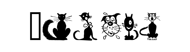 Border Cats  Free Fonts Download