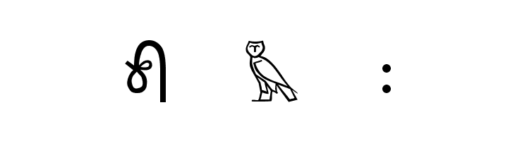 Meroitic - Hieroglyphics  Free Fonts Download