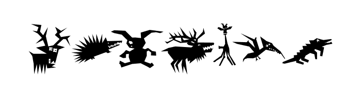 AnimaliaScissored  Free Fonts Download