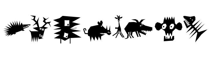 AnimaliaScissored  Free Fonts Download