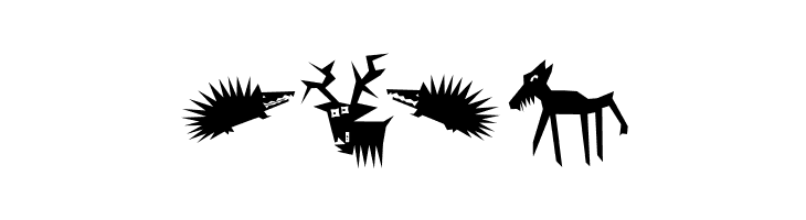 AnimaliaScissored  Free Fonts Download