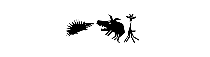 AnimaliaScissored  Free Fonts Download