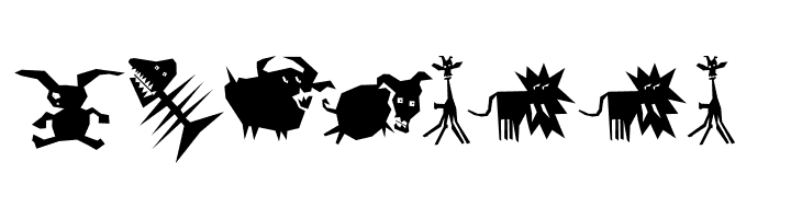 AnimaliaScissored  Free Fonts Download