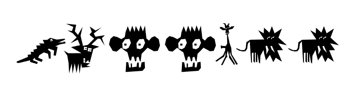AnimaliaScissored  Free Fonts Download