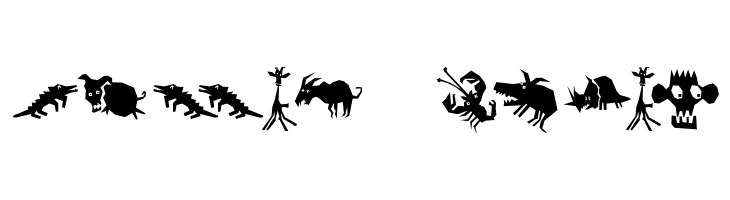 AnimaliaScissored  Free Fonts Download