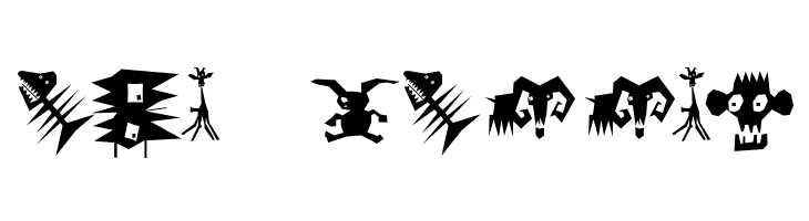 AnimaliaScissored  Free Fonts Download