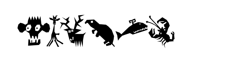 AnimaliaScissored  Free Fonts Download