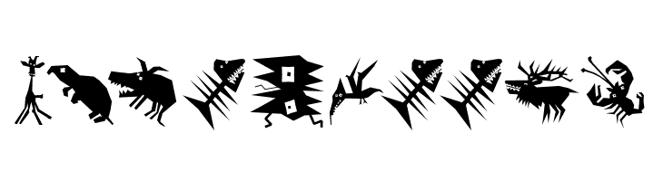 AnimaliaScissored  Free Fonts Download