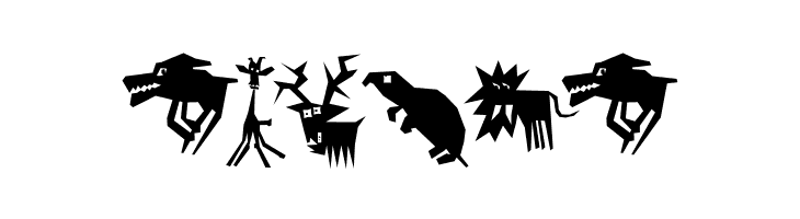 AnimaliaScissored  Free Fonts Download