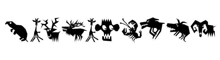 AnimaliaScissored  Free Fonts Download