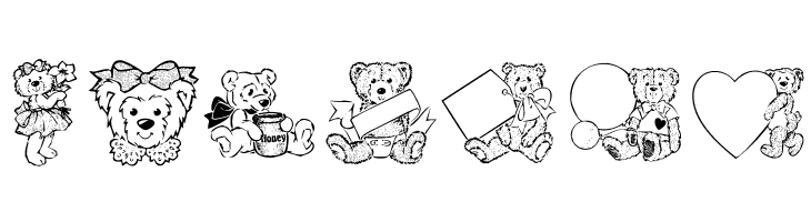 Destinys Teddybear Dings Three  Free Fonts Download