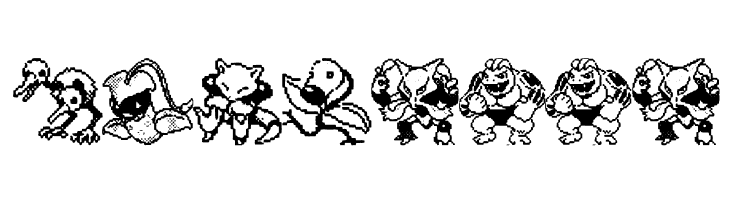 Pokemon pixels 2  Free Fonts Download