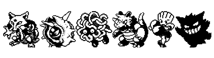 Pokemon pixels 2  Free Fonts Download