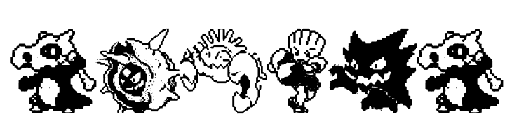 Pokemon pixels 2  Free Fonts Download