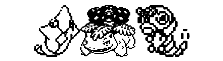 Pokemon pixels 1  Free Fonts Download