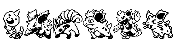Pokemon pixels 1  Free Fonts Download