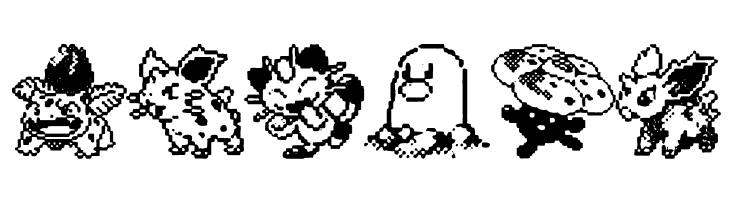 Pokemon pixels 1  Free Fonts Download