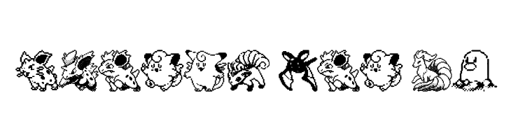 Pokemon pixels 1  Free Fonts Download