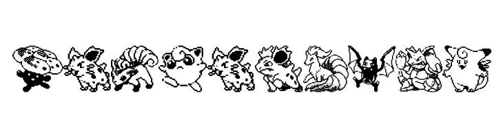 Pokemon pixels 1  Free Fonts Download