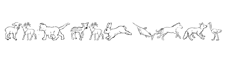 Nina's Animals  Free Fonts Download