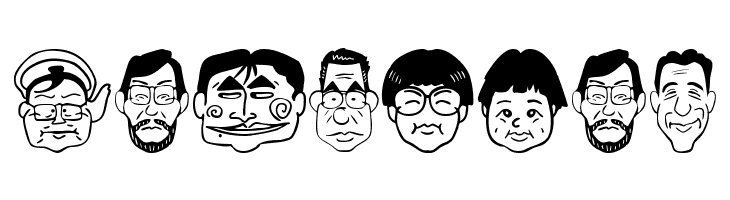 SakabePeople05  Free Fonts Download