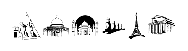 FamousBuildings  Free Fonts Download