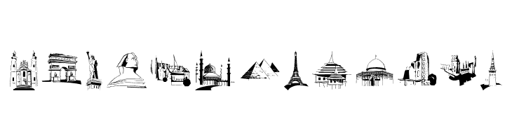 FamousBuildings  Free Fonts Download