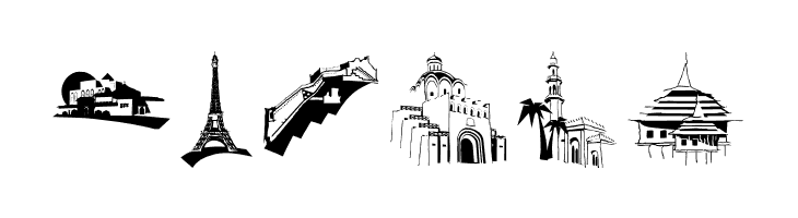 FamousBuildings  Free Fonts Download