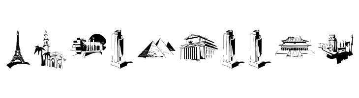 FamousBuildings  Free Fonts Download
