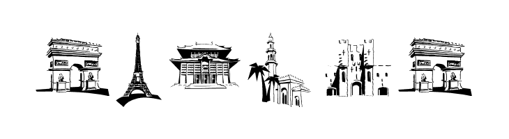 FamousBuildings  Free Fonts Download
