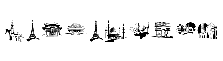 FamousBuildings  Free Fonts Download