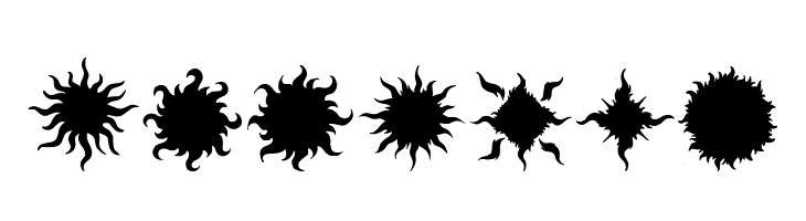 Flaming Stars  Splatters  Free Fonts Download