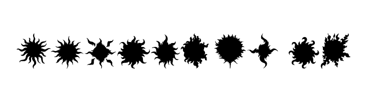 Flaming Stars  Splatters  Free Fonts Download