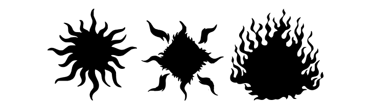 Flaming Stars  Splatters  Free Fonts Download