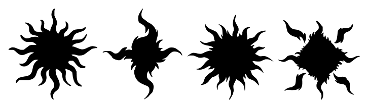 Flaming Stars  Splatters  Free Fonts Download