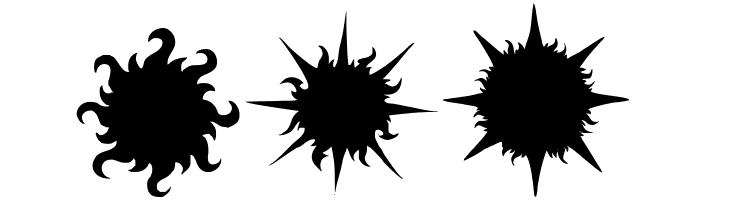 Flaming Stars  Splatters  Free Fonts Download