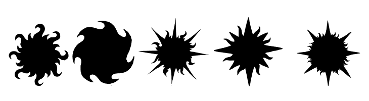 Flaming Stars  Splatters  Free Fonts Download