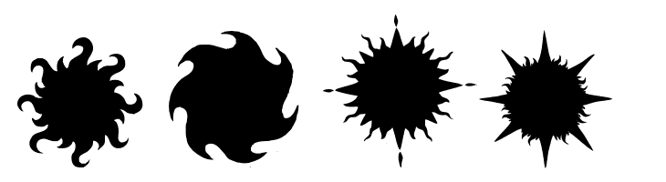 Flaming Stars  Splatters  Free Fonts Download