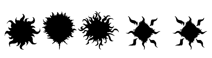 Flaming Stars  Splatters  Free Fonts Download