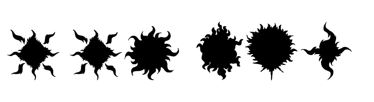 Flaming Stars  Splatters  Free Fonts Download