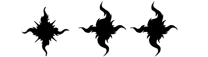 Flaming Stars  Splatters  Free Fonts Download