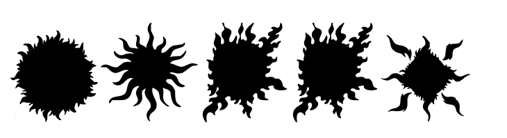 Flaming Stars  Splatters  Free Fonts Download