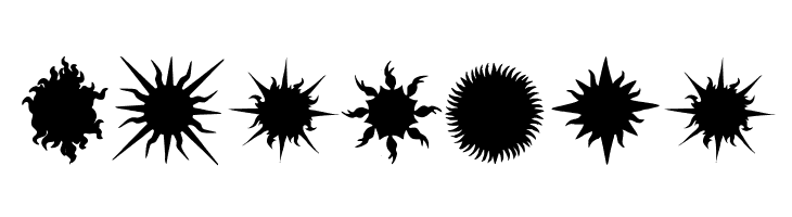 Flaming Stars  Splatters  Free Fonts Download