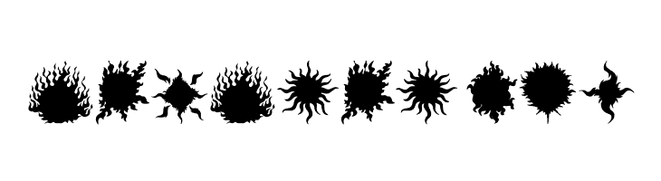 Flaming Stars  Splatters  Free Fonts Download