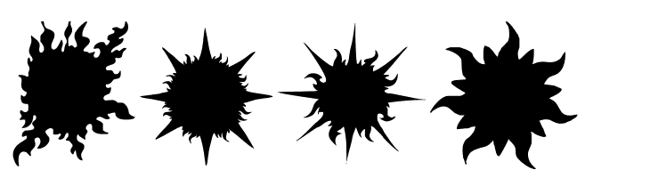 Flaming Stars  Splatters  Free Fonts Download