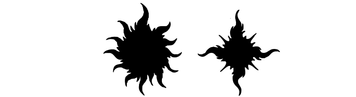 Flaming Stars  Splatters  Free Fonts Download