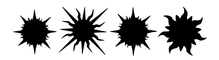 Flaming Stars  Splatters  Free Fonts Download